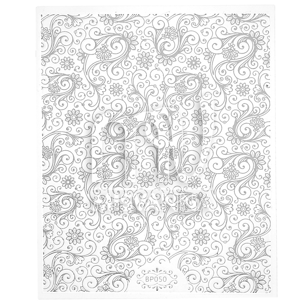 Наклейки 3д, BP050 срібло