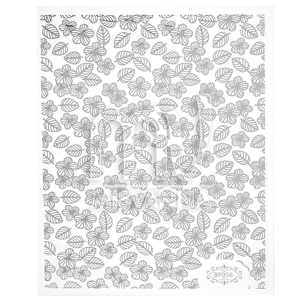 Наклейки 3д, BP056 срібло