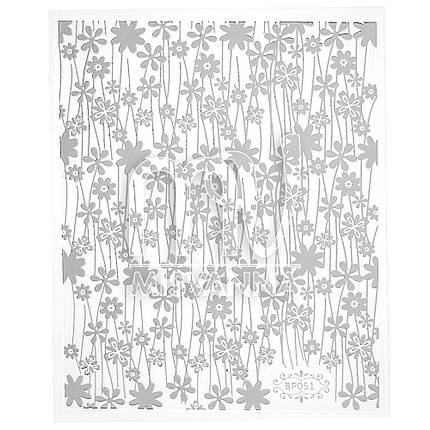 Наклейки 3д, BP051 срібло, фото 1