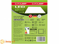 Світлодіодний світильник 60*60 (панель) біла рамка EUROLAMP LED 40 W 5500 K , фото 3