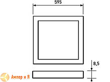 Світлодіодний світильник 60*60 (панель) біла рамка EUROLAMP LED 40 W 5500 K , фото 4