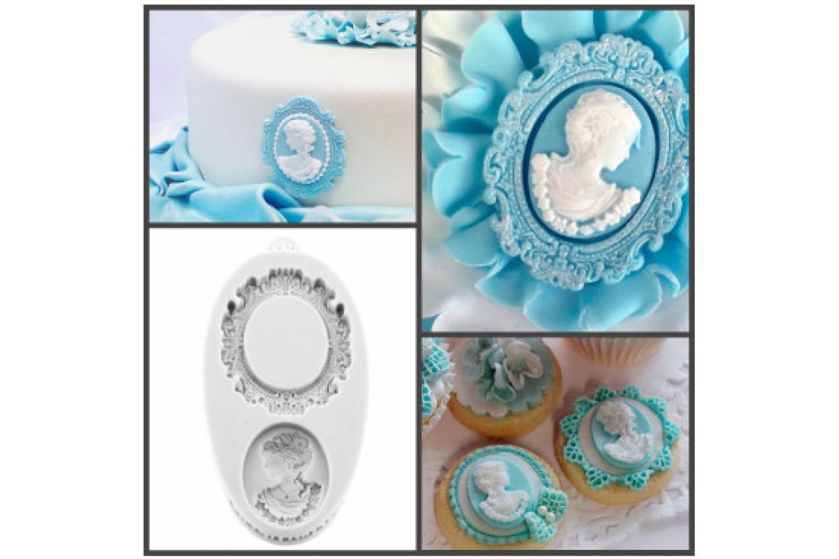 Силіконовий молд "Камея з рамкою", фото 1