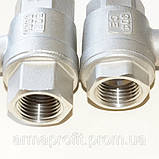 Кран нержавіючий кульовий різьбовий вн-вн AISI304 Ду25 Ру63, фото 10