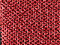 Сітка сумочно взуттєва на поролоні Артекс (airtex) / 3D Air-Mesh колір червоний