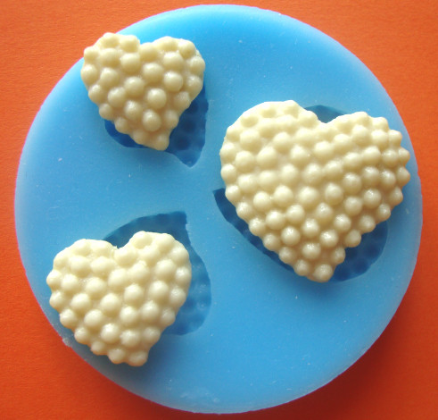 Силиконовый молд "Сердечки", фото 1