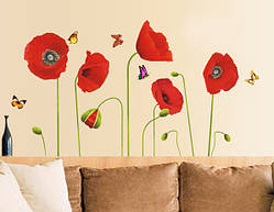 Інтер'єрна наклейка на стіну Макі (mAY758)