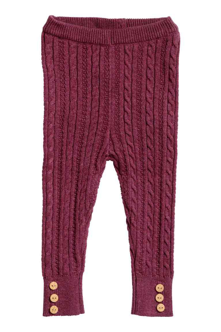 Дитячі в'язані легінси 9-12 місяців зріст 80 см, фото 1