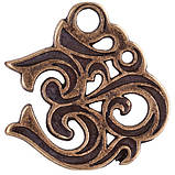 Амулет Ом Бронзове покриття / Амулет Ом Бронзове покриття 2x2 см, фото 3