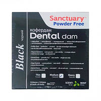 Платки для раббердама черные Dental Dam Sanctuary