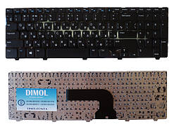 Оригінальна клавіатура для ноутбука DELL Inspiron 15V, 15VR, 1316, 3521, 5521, Vostro 2521, rus, black