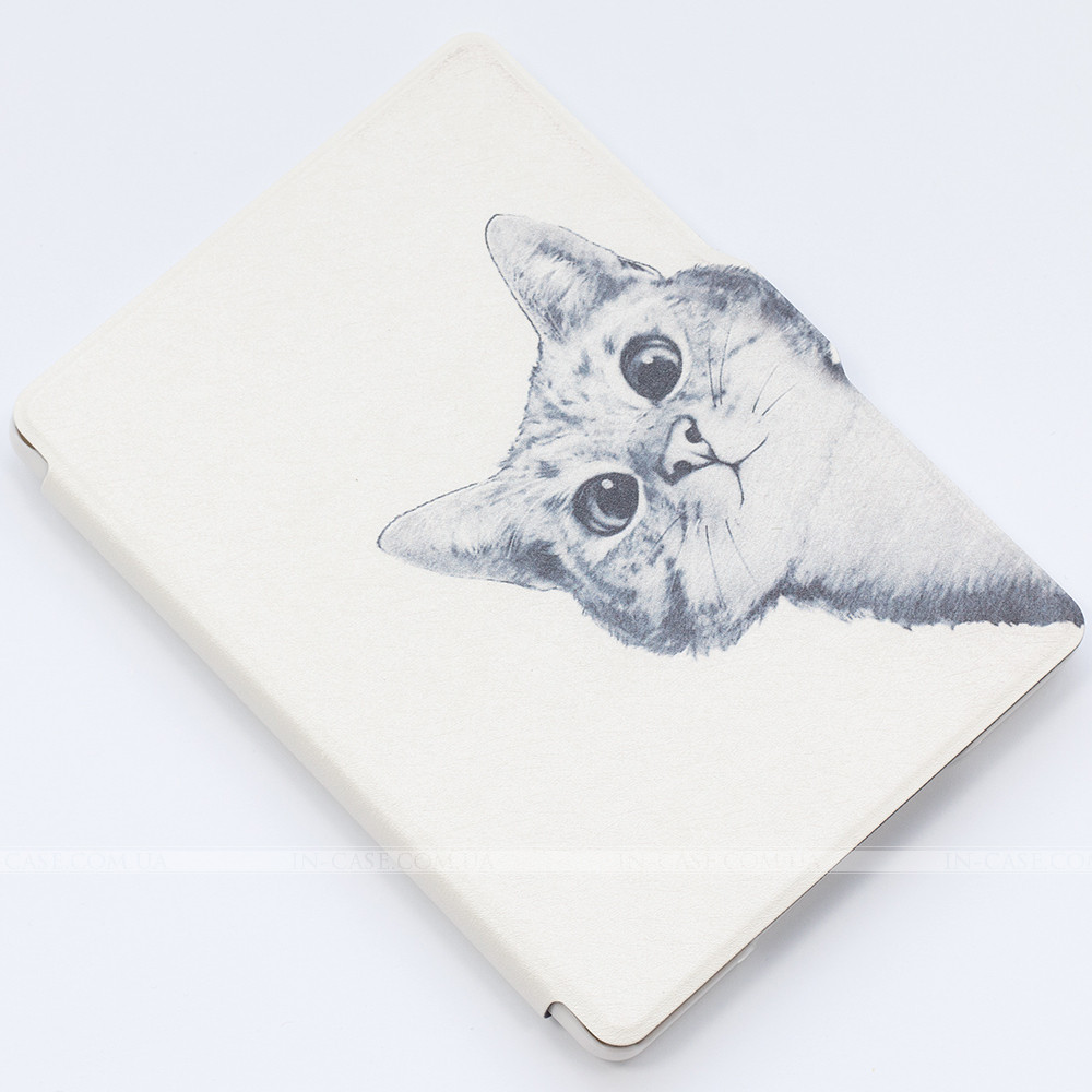 Обкладинка Slimline Print для Amazon Kindle 6 2016 Funny Cat White, фото 1