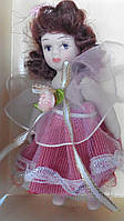 Кукла фарфоровая Валентина высота 10 см в подарочной коробке