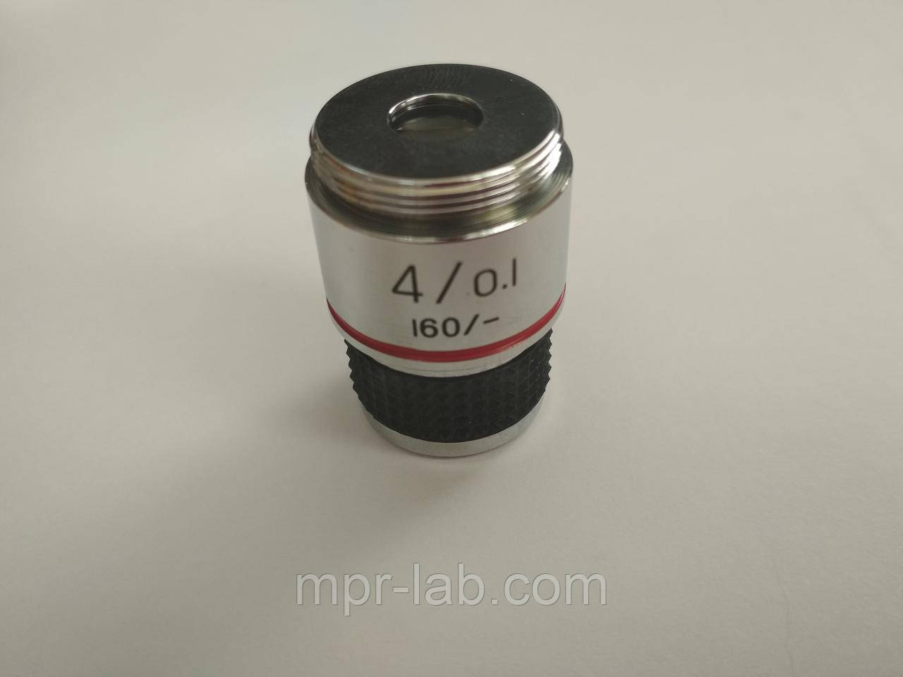 Об'єктив для мікроскопа Ulab 4х/0,10 160/- (Ахроматичний не імерсійний)