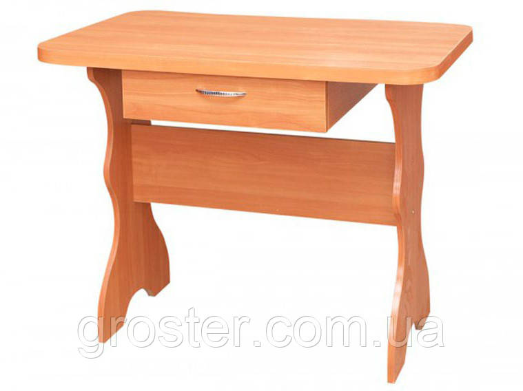 Простий кухонний стіл із шухлядою. Обідній стіл, фото 1