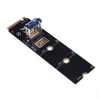 М2 адаптер PCI-e перехідник M2 USB райзер TXIC для майнінгу Біткоїн BTC