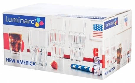 Набір склянок Luminarc нова америка 270мл 6 шт низькі j2890/1, фото 2