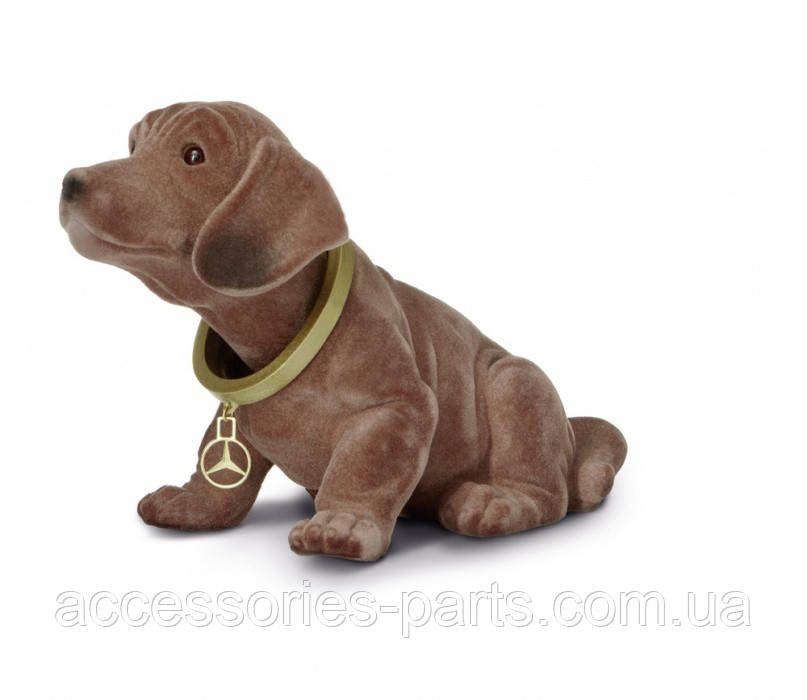 Іграшковий собака гойдає головою Mercedes-Benz Нова Оригінальна, фото 1