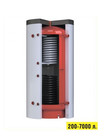 Акумулятори тепла (теплобакі для опалювальних котлів) з нижнім теплообмінником Kronas (Кронас) 3000 л, фото 1
