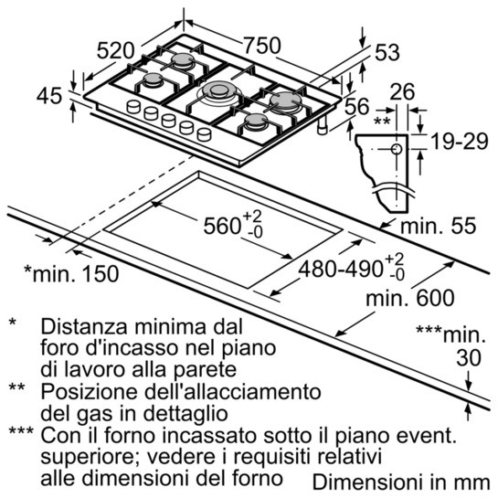 Газовая варочная поверхность Siemens EC7A5RB90 (75 см, 5 конфорок) - фото 2 - id-p648144952