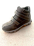 Підліток шкіряні зимові черевики для хлопчиків від 32 до 39 розмір, фото 4