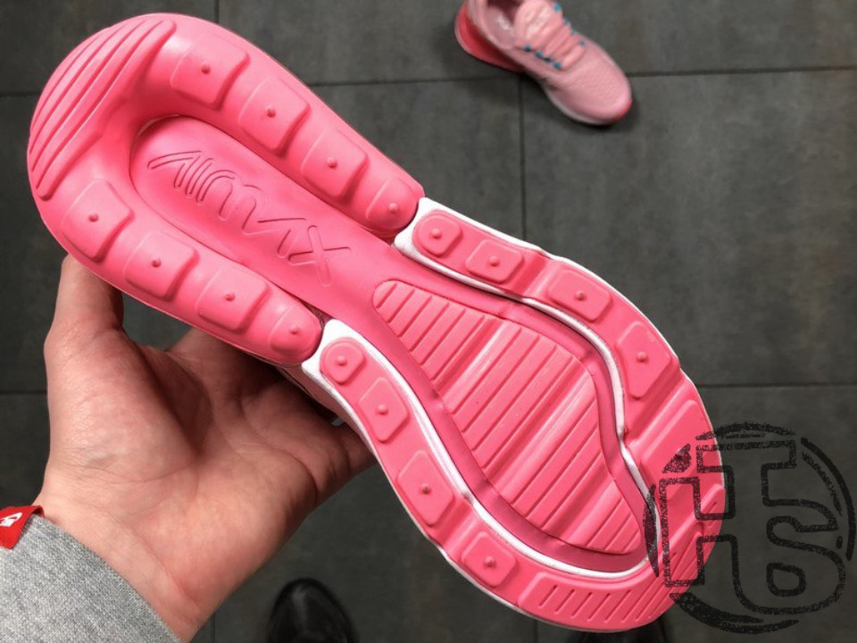 nike air max 270 flyknit pink white