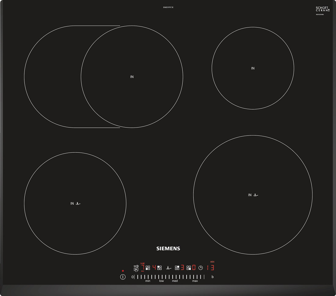 Индукционная варочная поверхность Siemens EH651FFC1E (60 см, 4 зоны нагрева) - фото 1 - id-p648176788
