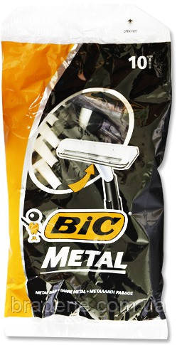 Чоловічий одноразовий верстат BiC 1 Metal В упаковці 10 шт.