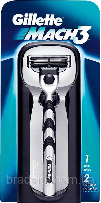 Гоління для гоління Gillette Mach 3 з двома касетами