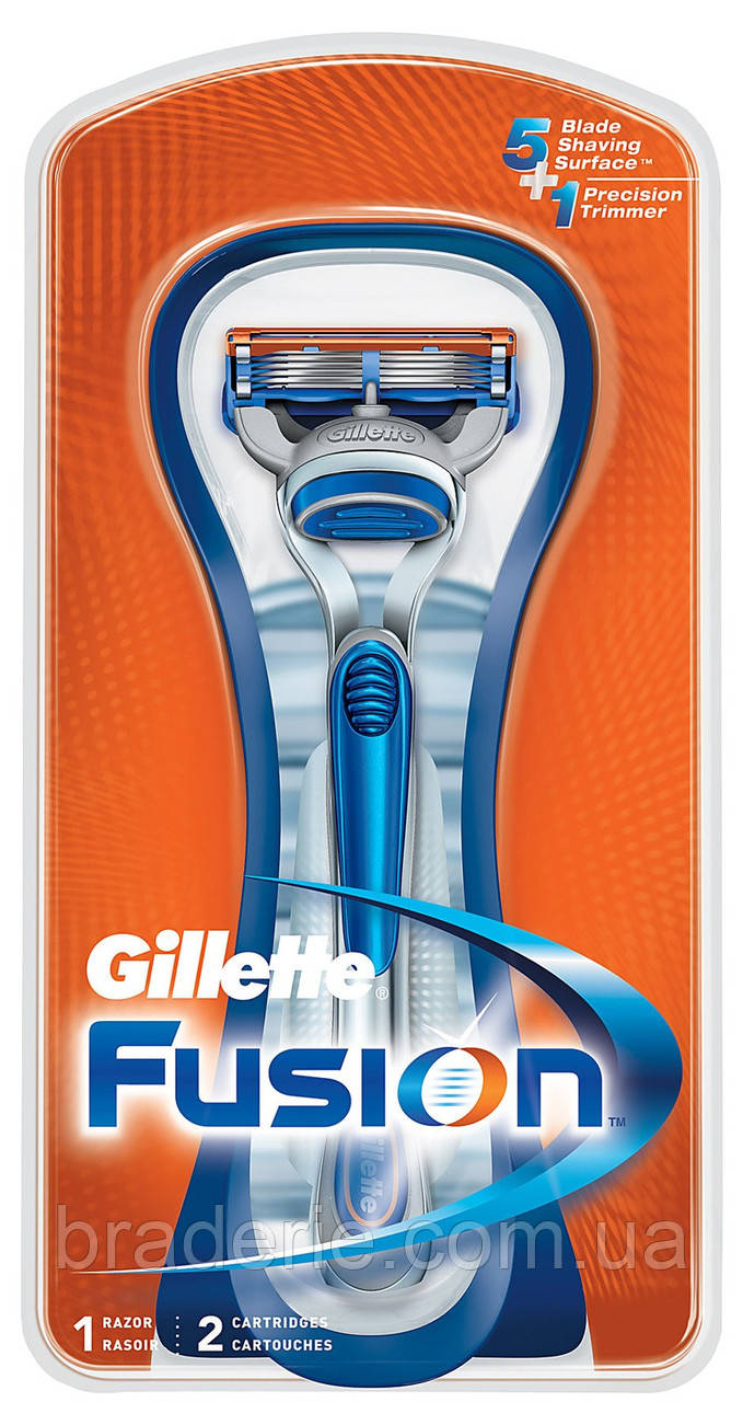 Станок для гоління Gillette Fusion з двома змінними касетами