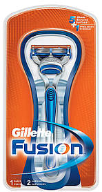 Станок для гоління Gillette Fusion з двома змінними касетами