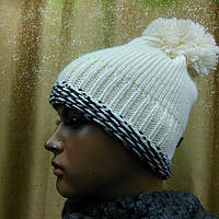 Молодежная женская шапка Продиджи(Prodigy) TM Loman, цвет белый, размер 55-57