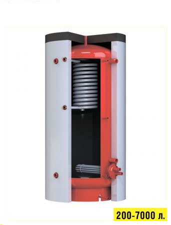 Буферні ємності (акумулятори тепла для систем опалення) з верхнім теплообмінником Kronas (Кронас) 800 л