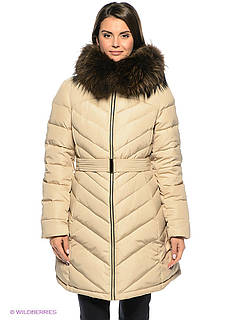 Зимова куртка пуховик Snowimage з натуральним хутром єнота Q392 L, 46 размер