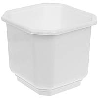 Вазон Дама 12*12 см. 0,8 л. (З тарілочкою)