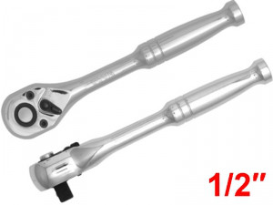 Тріскачка 1/2" суцільнометалева хромована YATO 250 мм