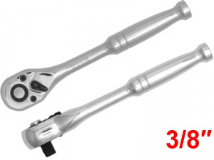 Тріскачка 3/8" суцільнометалева хромована YATO, L = 170 мм