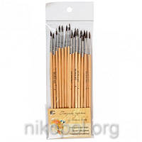 Пензлик з натурального ворсу "C" Білка №1