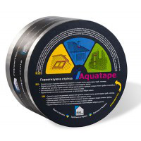 Стрічка бітумна AquaTape 100/10 м.п. Кольорова.