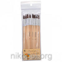 Пензлик з натурального ворсу "C" Білка №4