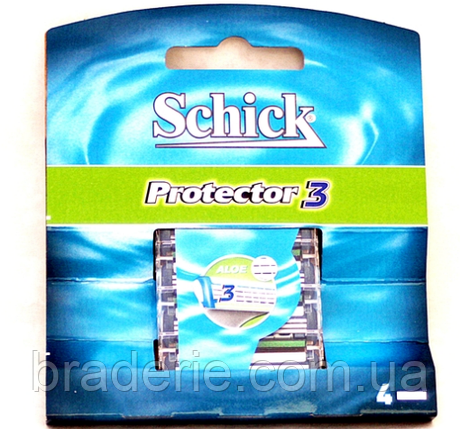 Змінні касети для гоління Schick Protector 3 4 шт., фото 2