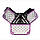 Професійний алюмінієвий кейс для косметики "Exclusive Series Diamonds" сріблястий з фіолетовим обідком, фото 7
