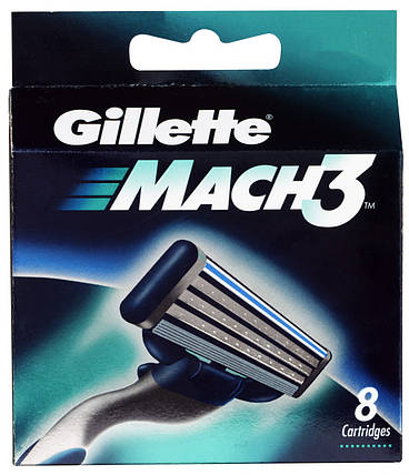 Змінні касети для гоління Gillette Mach 3 8 шт., фото 2