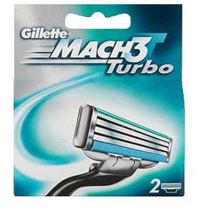 Змінні касети для гоління Gillette Mach 3 Turbo 2 шт.