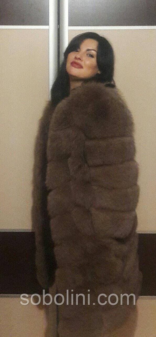 Шуба-трансформер із хутра песця, фото від покупця, фото 1