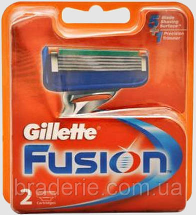 Змінні касети для гоління Gillette Fusion 2 шт., фото 1