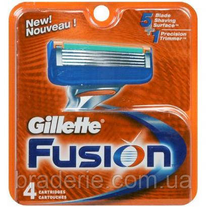 Змінні касети для гоління Gillette Fusion 4 шт., фото 2