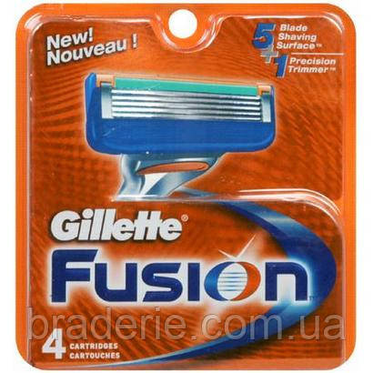 Змінні касети для гоління Gillette Fusion 4 шт.