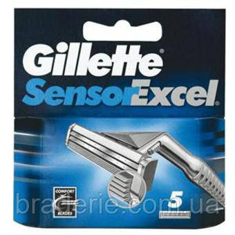 Змінні касети для гоління Gillette Sensor Excel 5 шт., фото 2