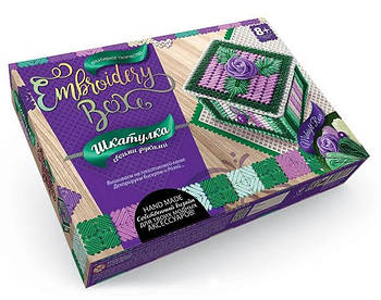 Набір для творчості DankoToys DT EMB-01-05 Скринька-вишивка гладдю Embroidery Box