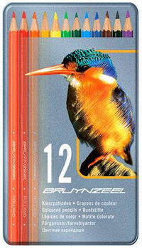 Олівці кольорові 12кол. Bruynzeel Bird в метал. коробці 8511M12